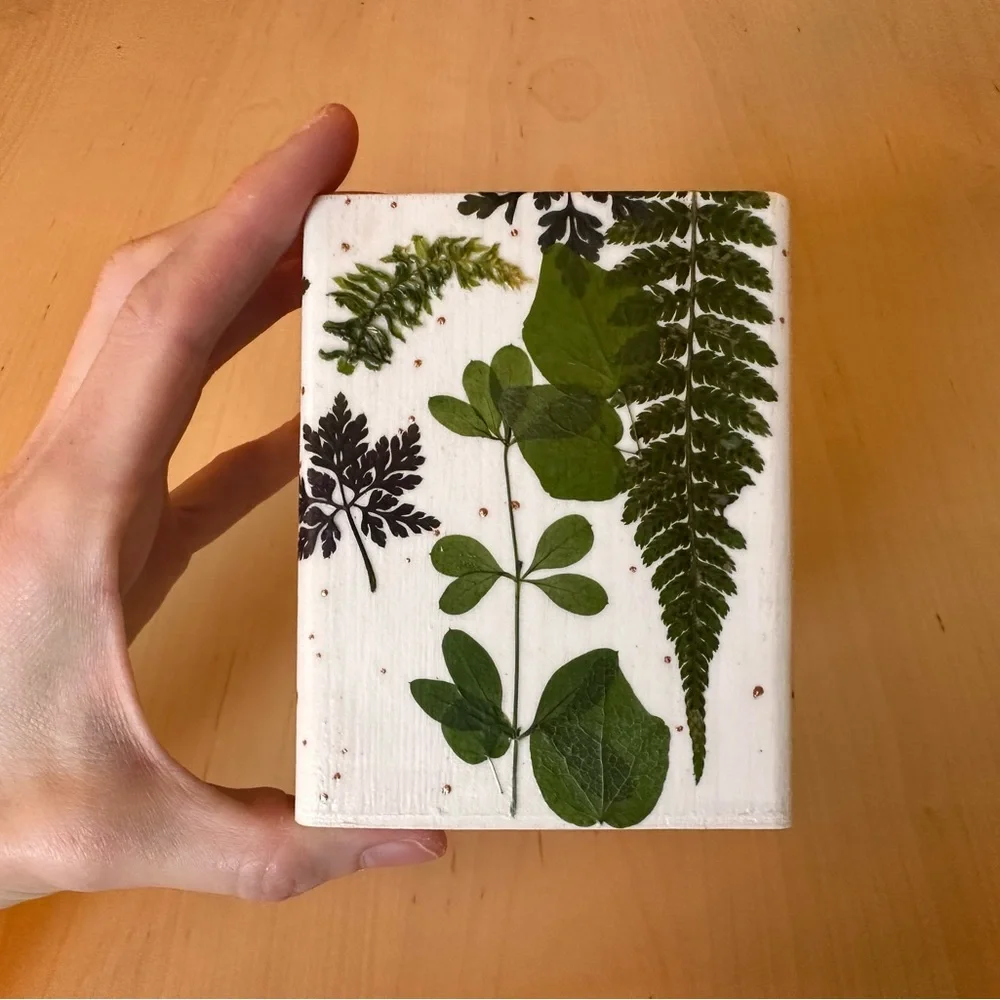 Makeup organizer - Pen Holder - real dried greenery